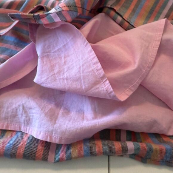 Madewell Rainbow Stripe Cotton Sundress Sz L, Boho, Cottagecore - Picture 15 of 15